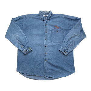 Equus Denim Button Collared Shirt Large